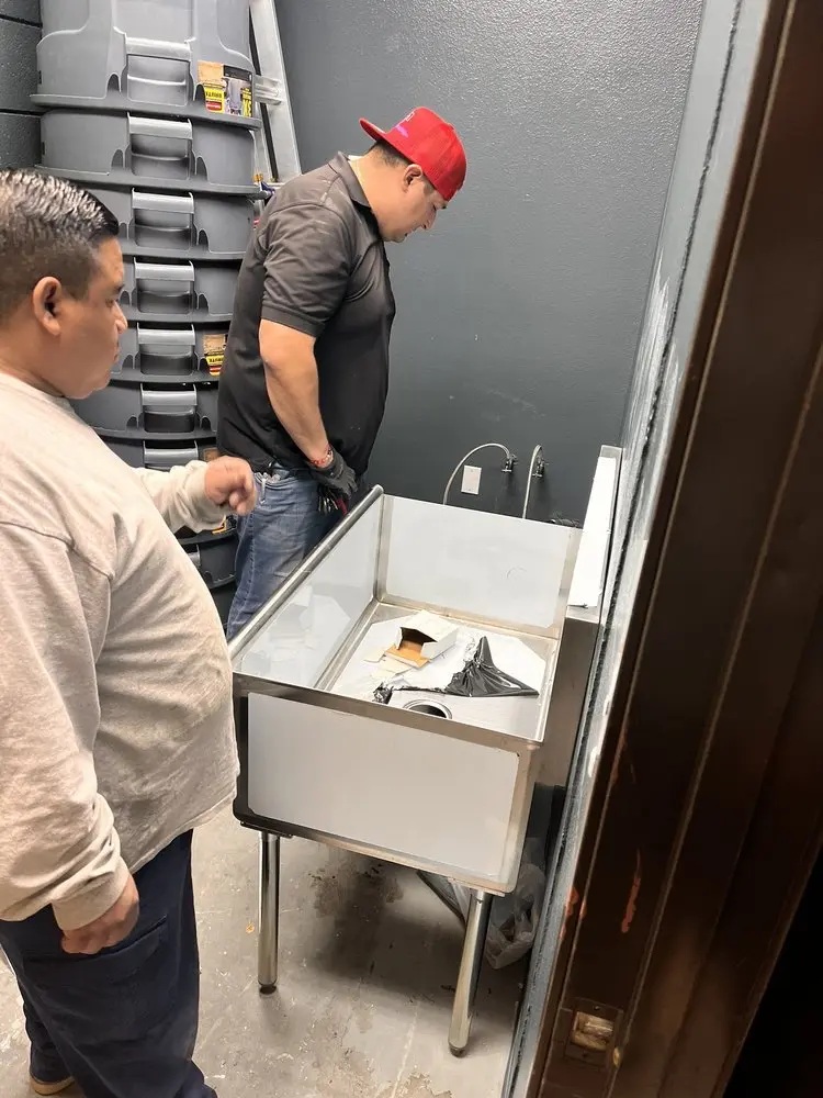 Commercial plumbing and sink installation in Saint Stephen